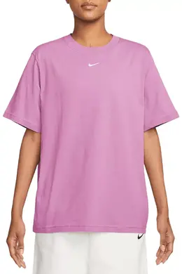 Nike: Розовая футболка  Sportswear Essential