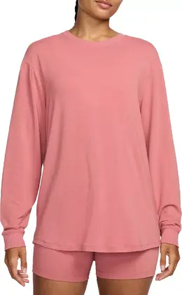 Nike: Розовая футболка  Dri FIT