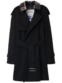 Burberry: Чёрное пальто 