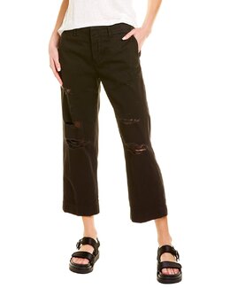 Frame Denim: Чёрные брюки 