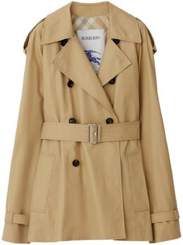 Burberry: Бежевое пальто 