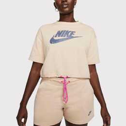 Nike: Бежевый топ  Sportswear