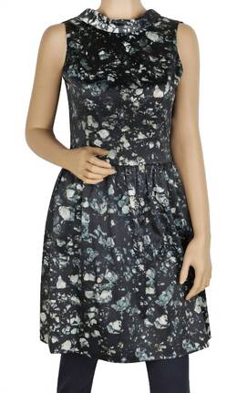 Badgley Mischka: Платье с принтом 