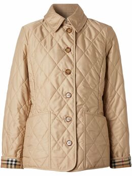 Burberry: Бежевая куртка 