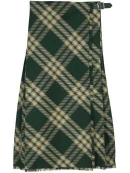 Burberry: Зелёная юбка 
