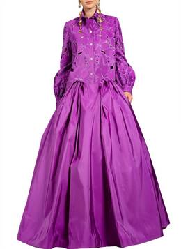 Naeem Khan: Фиолетовое платье 