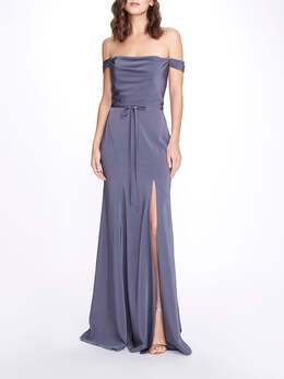 Marchesa Notte Bridesmaids: Голубое платье 
