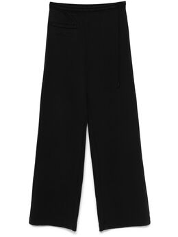MM6 Maison Margiela: Чёрные брюки 