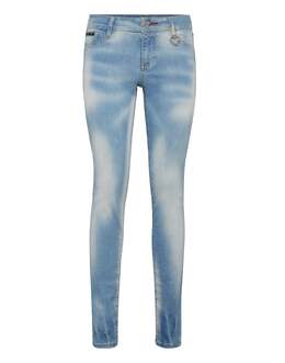 Philipp Plein: Серебристые джинсы  Clouds