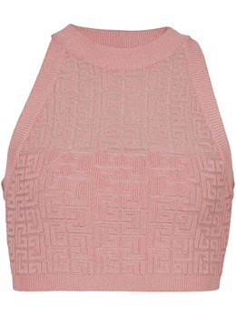 Balmain: Розовый топ 