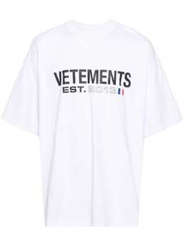 Vetements: Белая футболка 