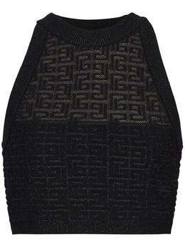 Balmain: Чёрный топ 