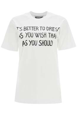 Moschino: Футболка с принтом 