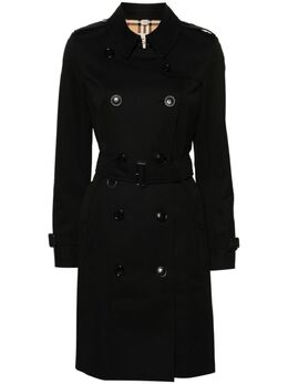 Burberry: Чёрное пальто 