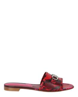 Salvatore Ferragamo: Красные шлёпанцы 