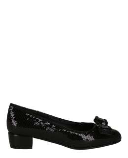 Salvatore Ferragamo: Чёрные туфли  Vara Bow