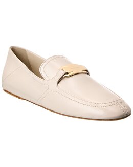 Salvatore Ferragamo: Белые лоферы  Vara
