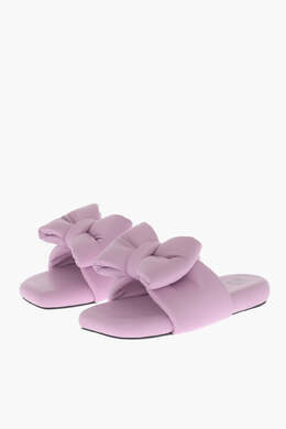 Off-White: Розовые сандалии 