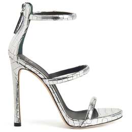 Giuseppe Zanotti: Серебристые сандалии 