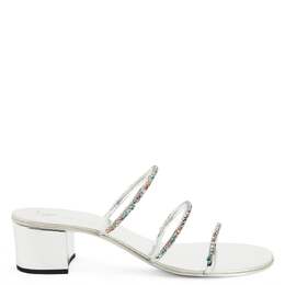 Giuseppe Zanotti: Серебристые сандалии 