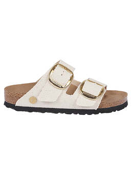 Birkenstock: Серые сандалии 