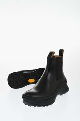 Jil Sander: Чёрные ботинки  Vibram