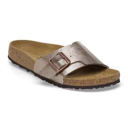 Birkenstock: Коричневые сандалии  Birko Flor