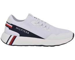 Tommy Hilfiger: Белые кроссовки 