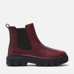 Timberland: Бордовые ботинки 