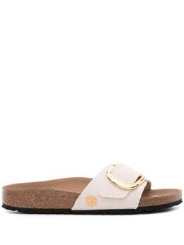 Birkenstock: Серые сандалии 