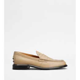 Tod's: Бежевые лоферы 