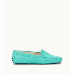 Tod's: Зелёные мокасины  Gommino