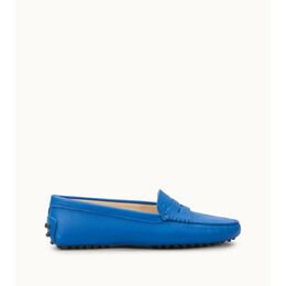 Tod's: Синие мокасины  Gommino