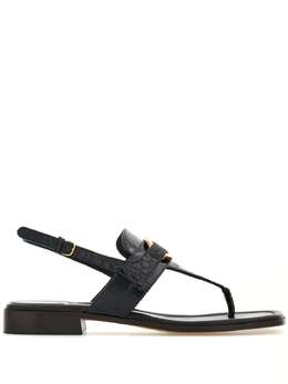 Salvatore Ferragamo: Чёрные сандалии 