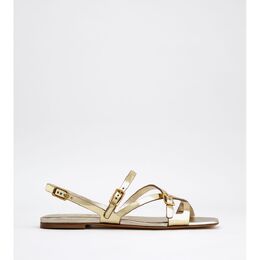Tod's: Золотые сандалии 