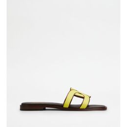 Tod's: Жёлтые сандалии 