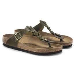 Birkenstock: Зелёные сандалии  Gizeh