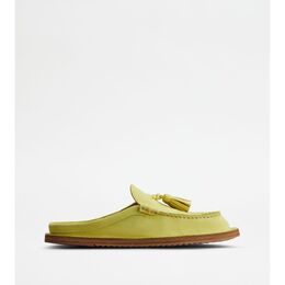 Tod's: Зелёные сабо 