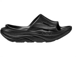 HOKA: Чёрные сандалии 