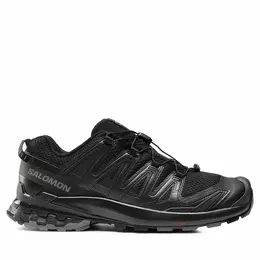 Salomon: Чёрные кроссовки 