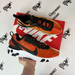 NIKE: Оранжевые кроссовки  React Element 55
