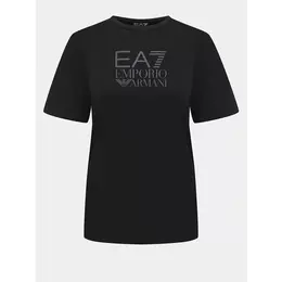 EA7 EMPORIO ARMANI: Чёрная футболка 