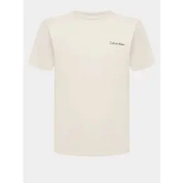 CALVIN KLEIN: Бежевая футболка 