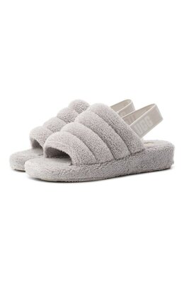 UGG: Серые сандалии  Fluff Yeah