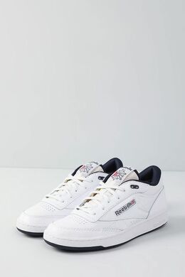 REEBOK: Белые кеды  Club C Mid II Vintage