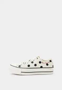 Converse: Бежевые кеды 
