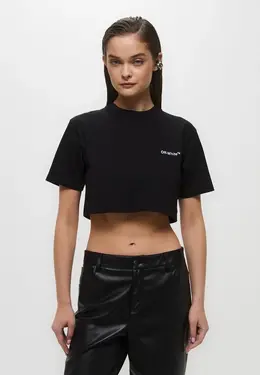 Off-White: Чёрная футболка 