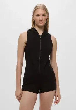 Armani Exchange: Чёрный комбинезон 