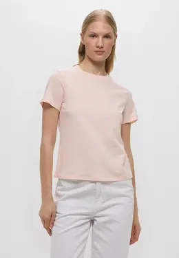 Armani Exchange: Розовая футболка 