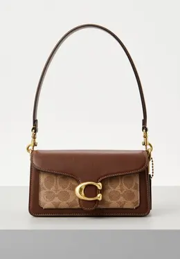 Coach: Коричневая сумка 